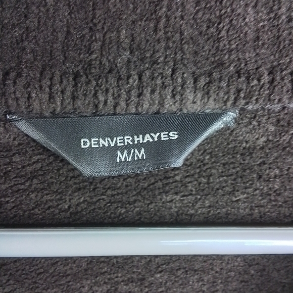 DENVERHAYES WOMENS MEDIUM BROWN BUTTON DOWN SWEATER CARDIGAN - Picture 3 of 3